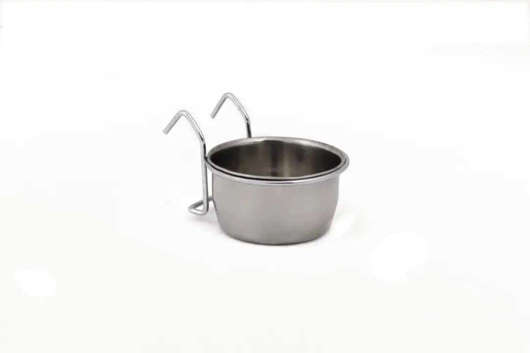Beeztees CoopCup Inox+Houder Hondenvoerbak 0,9L - RVS