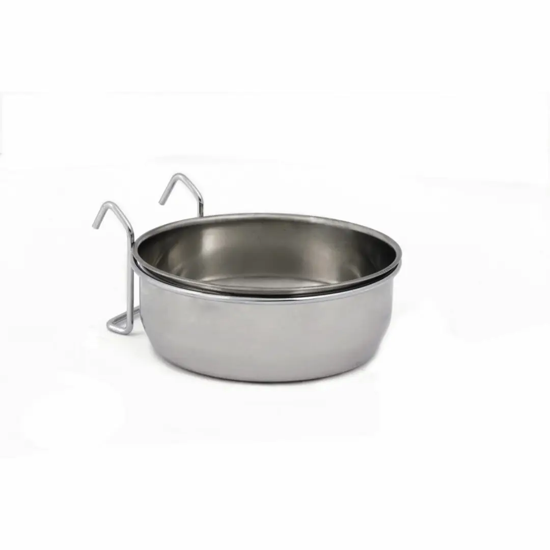 Beeztees CoopCup Inox+Houder Hondenvoerbak 0,9L