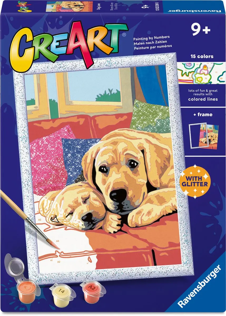 Ravensburger CreArt Dog Love Schilderen op Nummer
