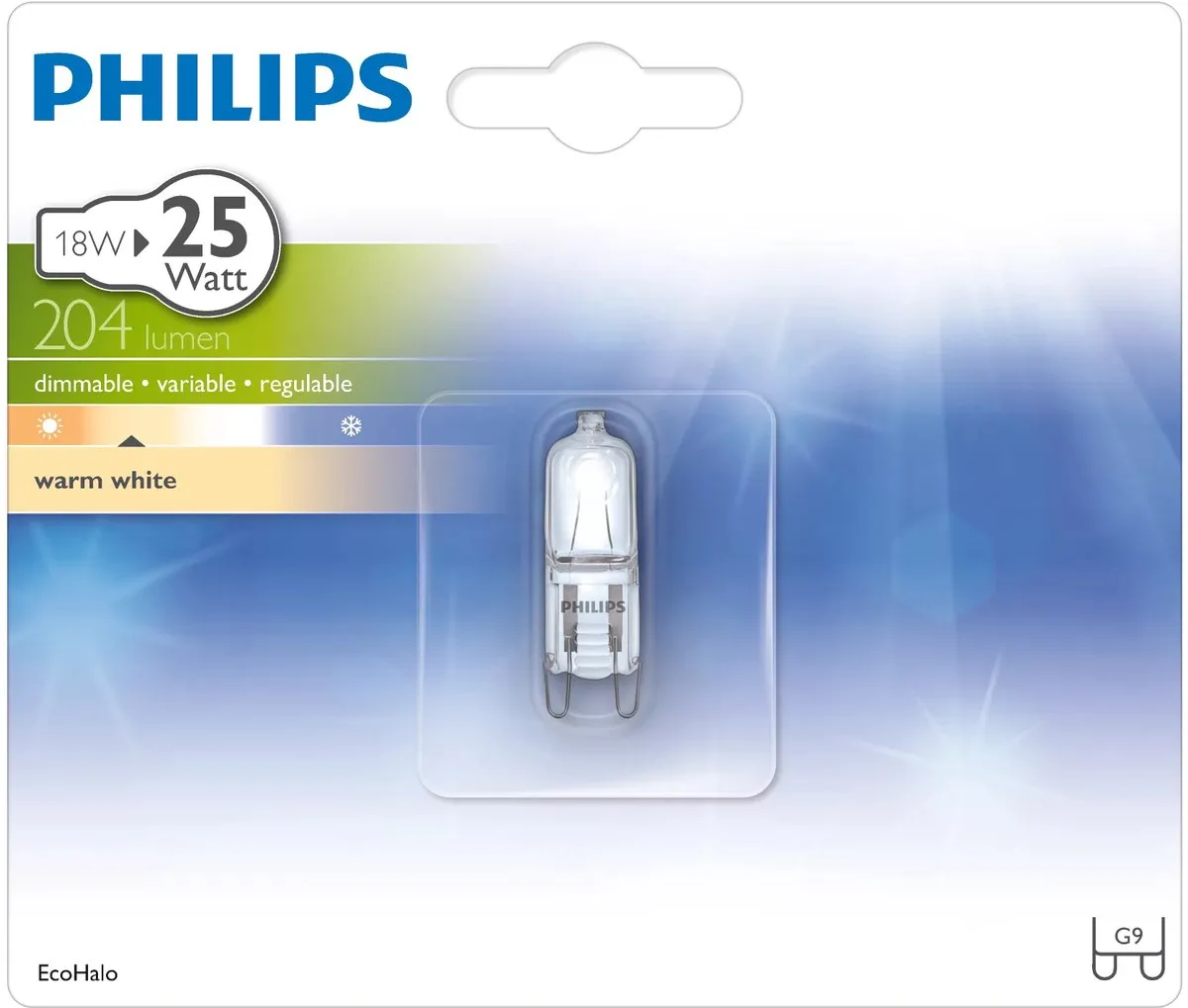Philips Halogeen G9 19W Warm Wit - 1 Stuk