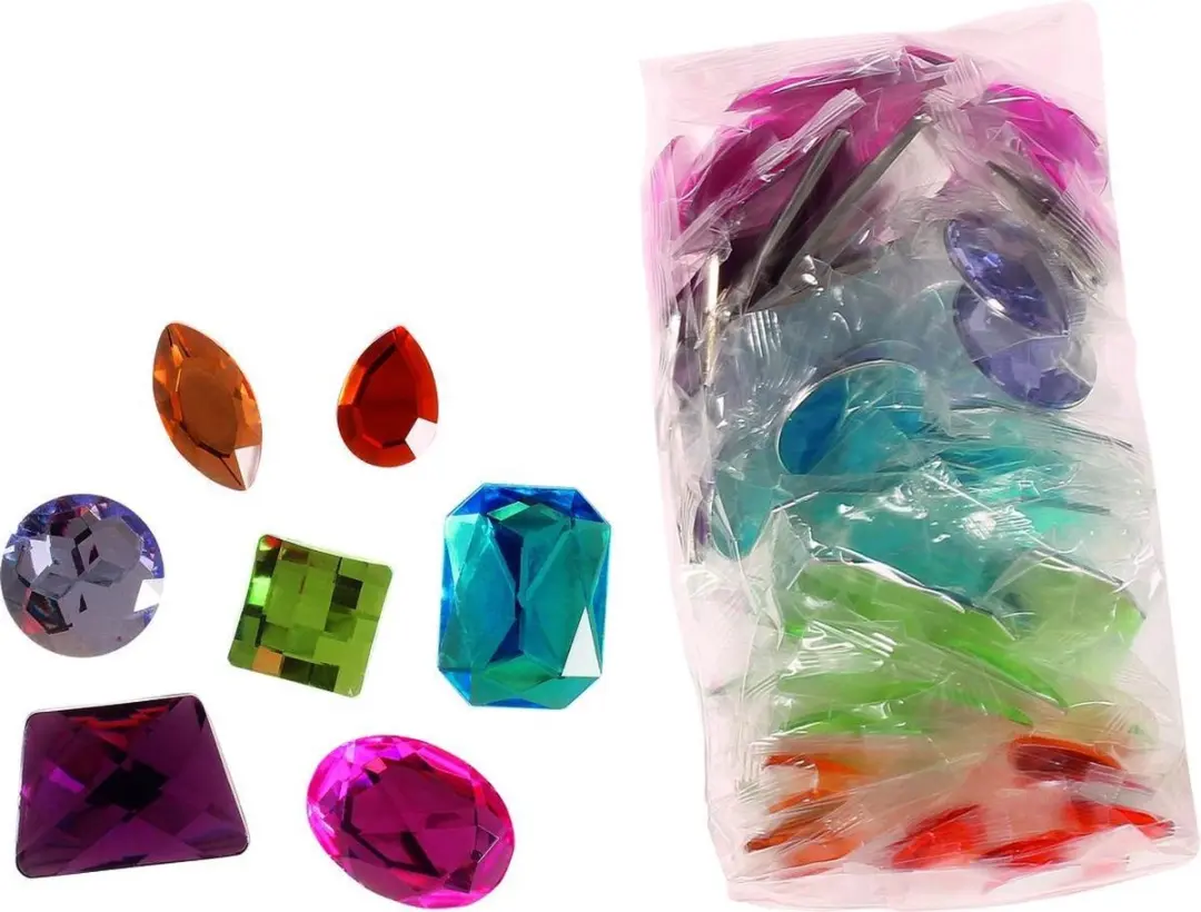 Grimm's 140 Giant Acrylic Glitter Stones