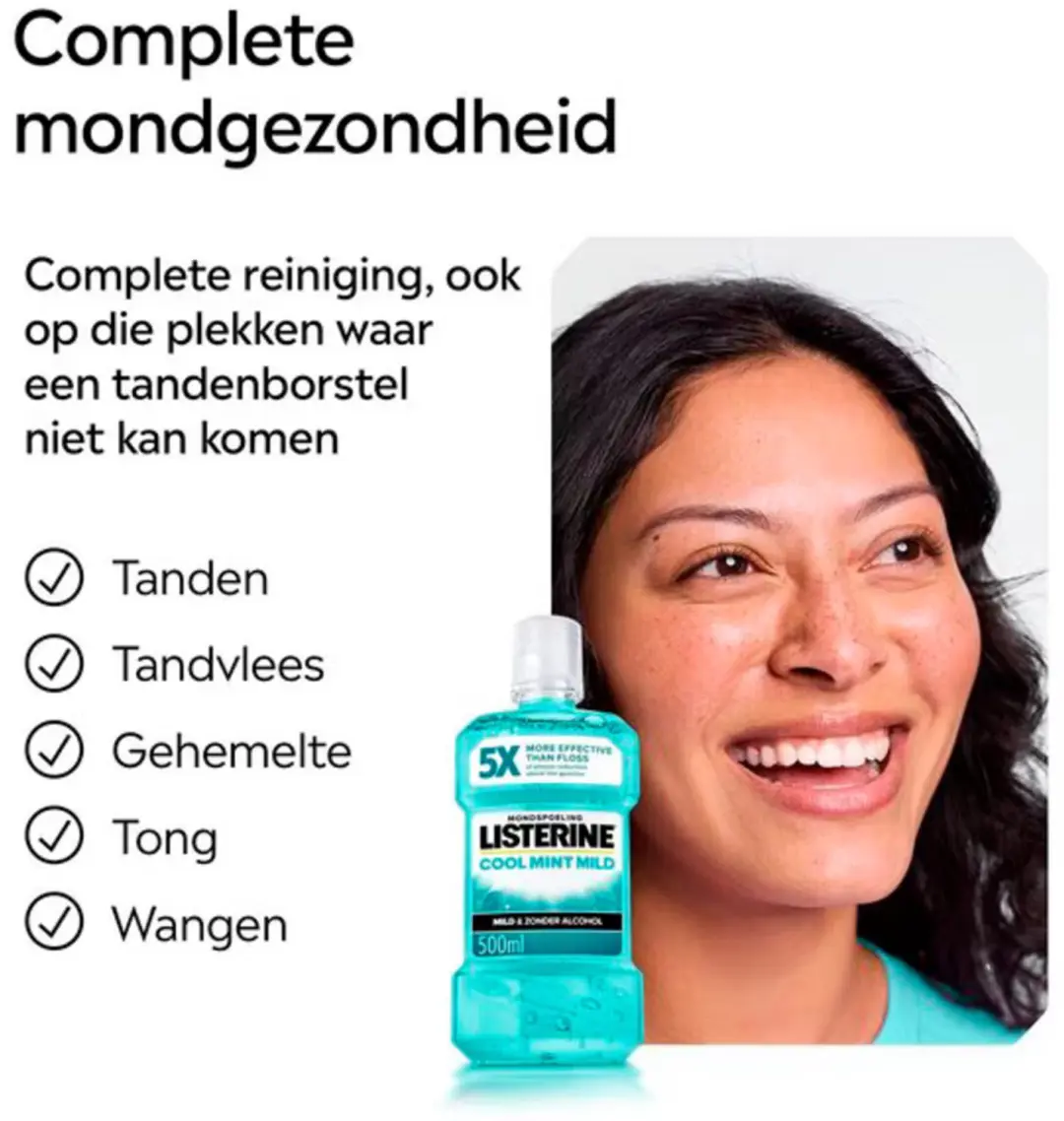 Listerine Coolmint Mondwater Alcoholvrij 500ml