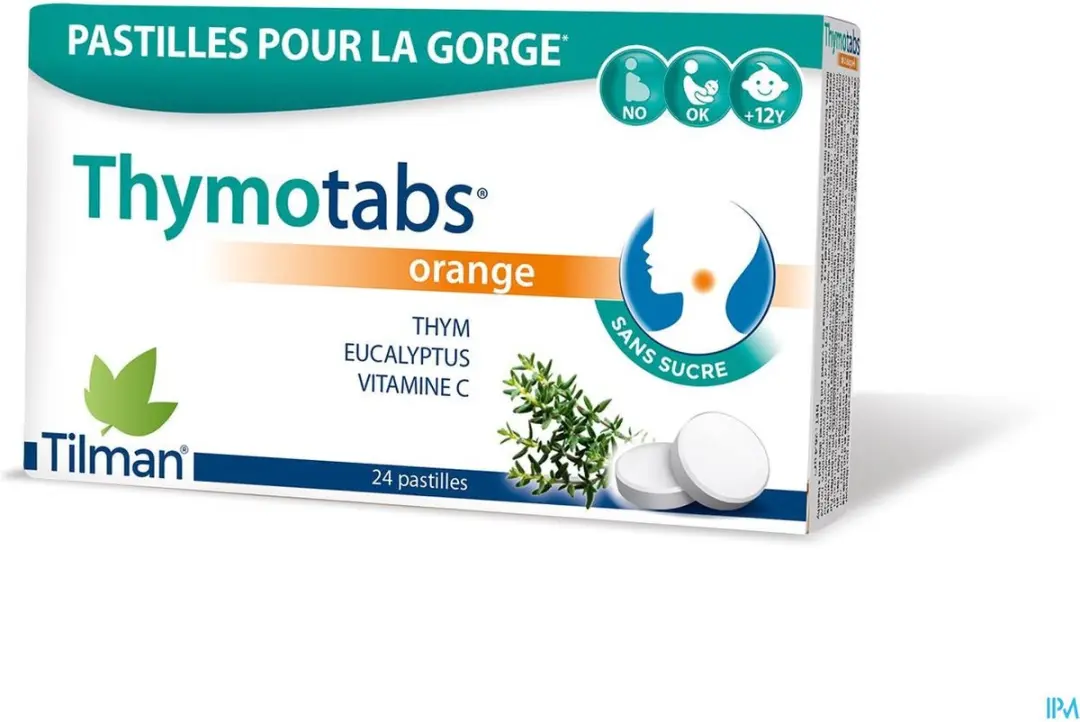 Tilman Thymo Tabs Keeltab Orange - 24 Stuks