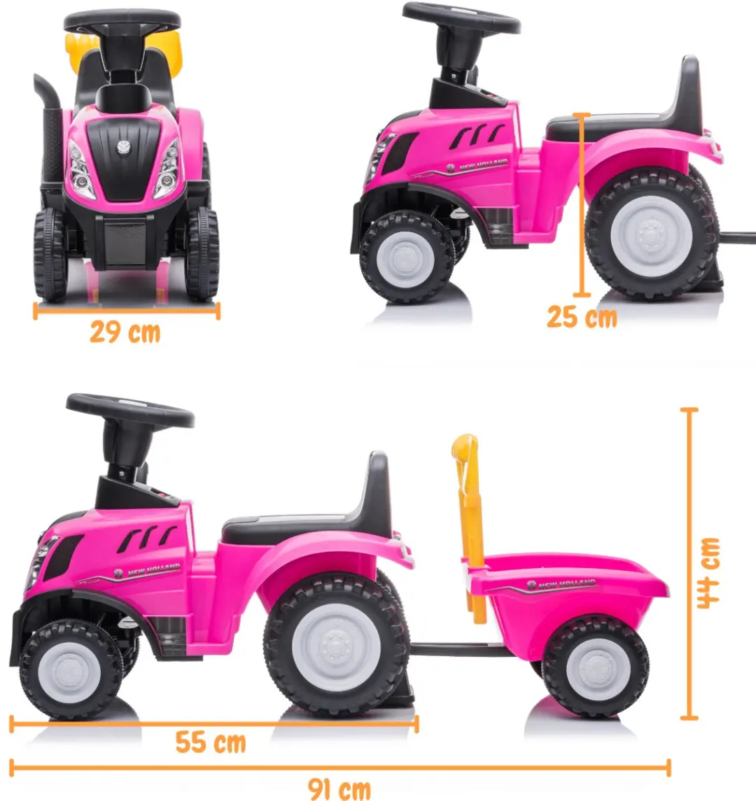 Vrooomy New Holland T7 Loopauto - Roze - afbeelding 6 van 6