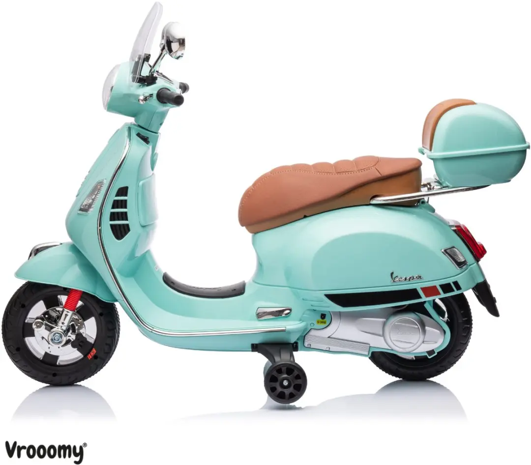 Vrooomy Vespa GT Full Option Elektrische Scooter 6V - Blauw - afbeelding 4 van 6