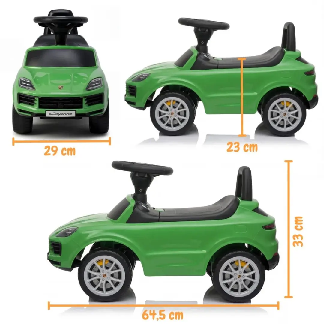 Vrooomy Porsche Cayenne Loopauto Groen - 5100658 - afbeelding 4 van 6