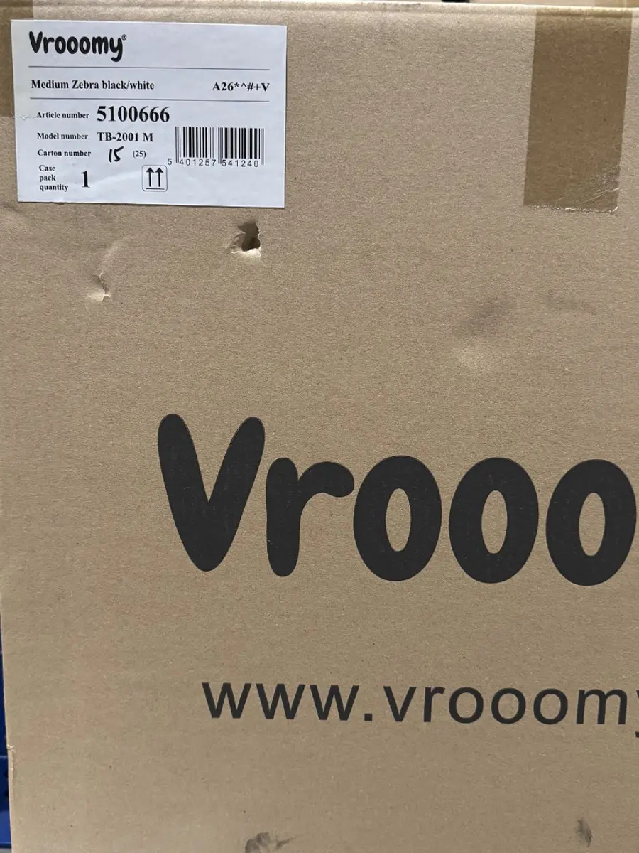 Vrooomy Mechanisch Zebra Rijpaard 5100666 - Zwart - afbeelding 5 van 6