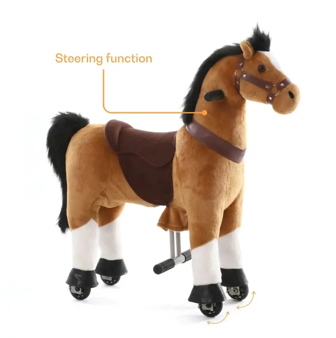 Vrooomy Mechanisch Pony XS Bruin - afbeelding 2 van 5