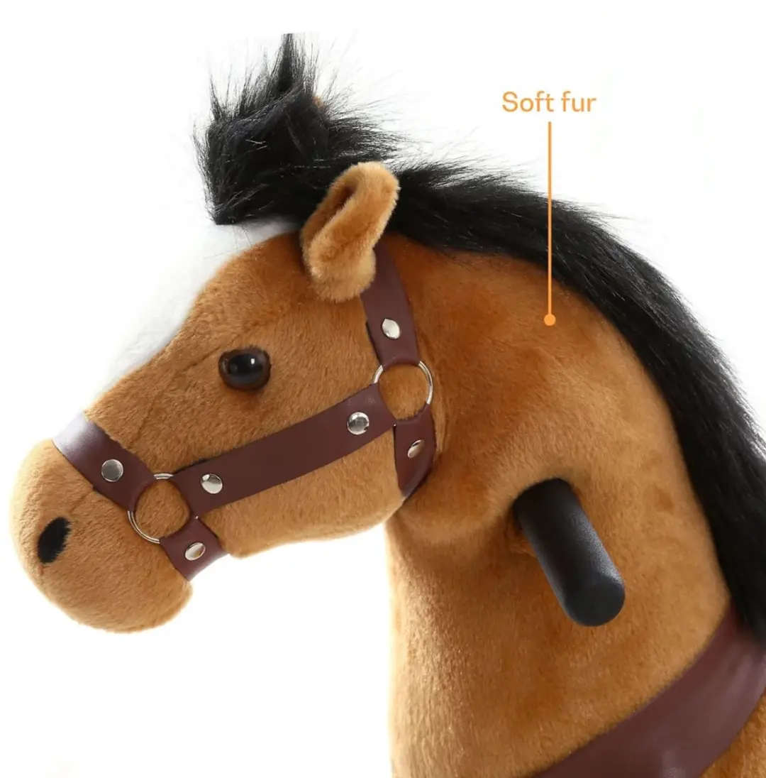 Vrooomy Mechanisch Pony XS Bruin - afbeelding 5 van 5