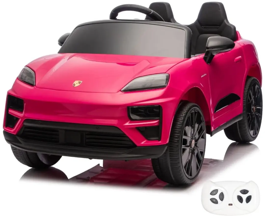 Vrooomy Porsche Macan Turbo 12V Kinderauto Roze