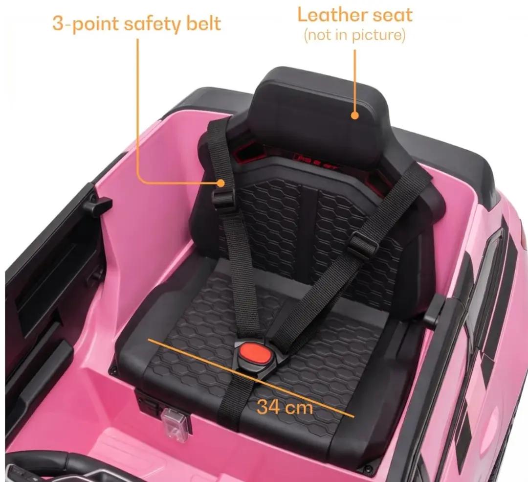 Vrooomy Audi RS6 Avant GT Kinderauto 12V Roze - afbeelding 2 van 6
