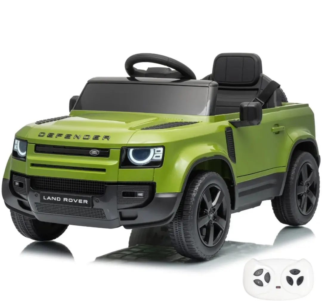Vrooomy Land Rover Defender 90 12V Kinderauto Groen