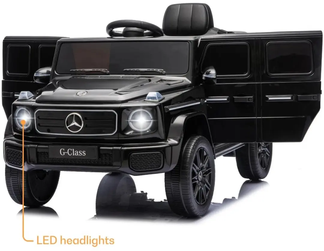 Vrooomy Mercedes-Benz G-Klasse Elektrische Kinderauto 12V - Zwart - afbeelding 6 van 6