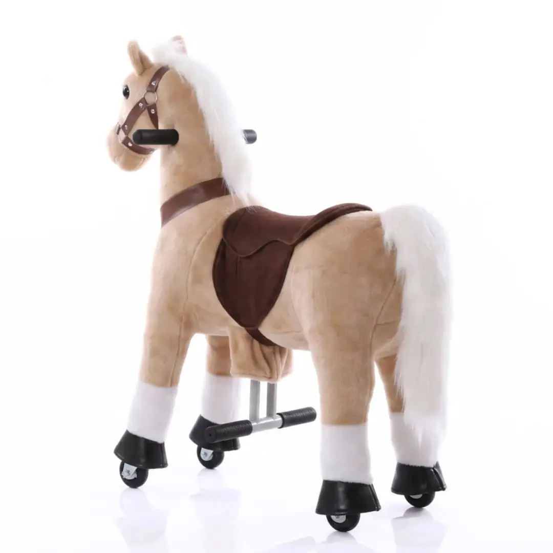 Vrooomy Mechanisch Speelgoedpaard 5100086 - Beige - afbeelding 3 van 6
