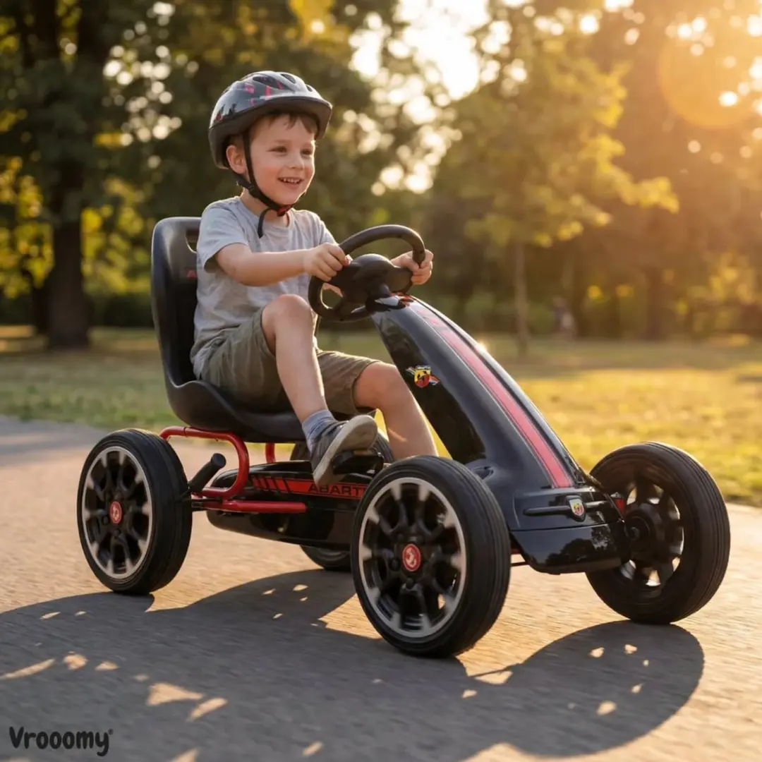 Vrooomy Abarth Skelter 3-7 jaar Go-Kart - Zwart - afbeelding 4 van 6