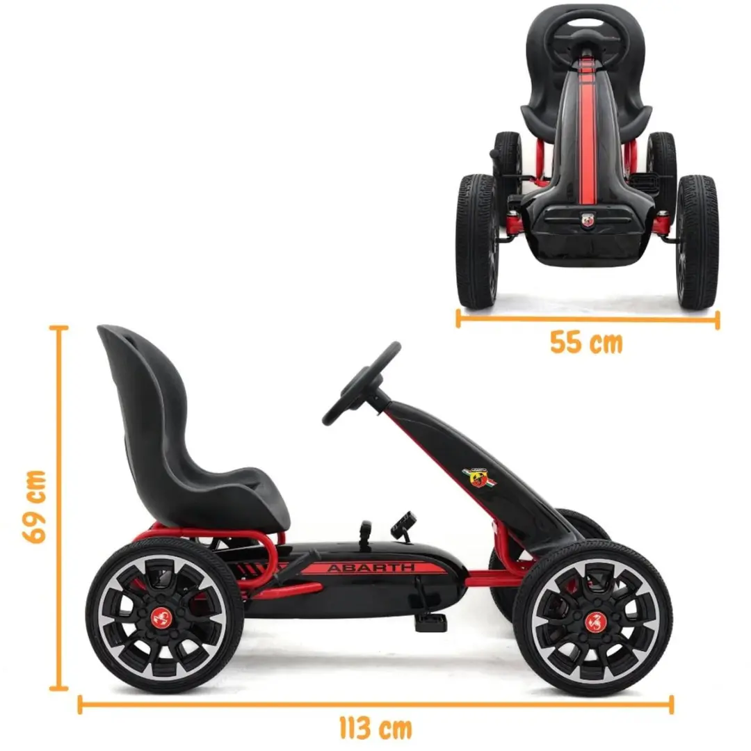 Vrooomy Abarth Skelter 3-7 jaar Go-Kart - Zwart - afbeelding 5 van 6