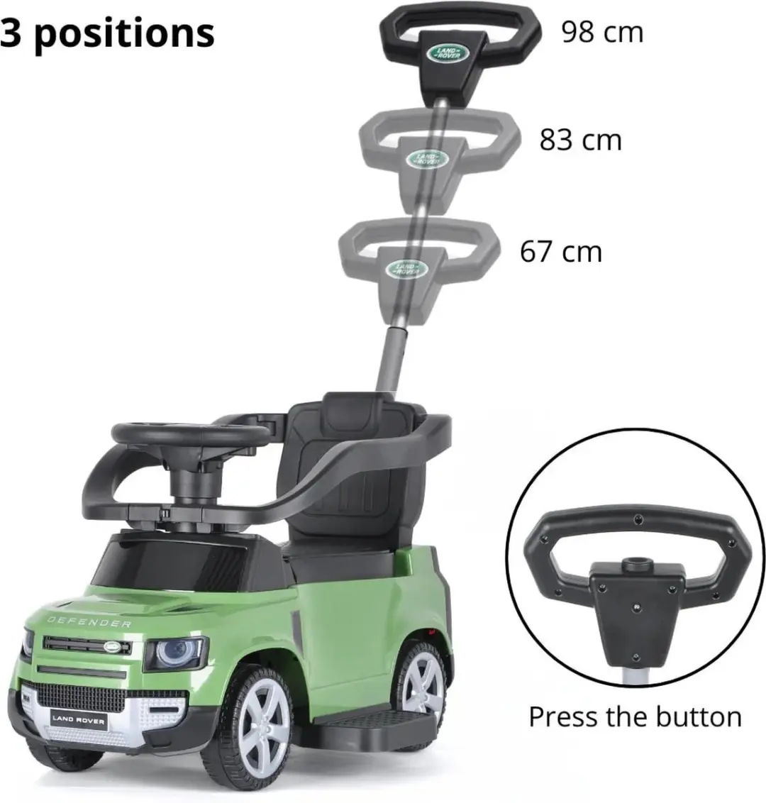Vrooomy Land Rover Defender Loopauto 3-in-1 Groen - afbeelding 5 van 6