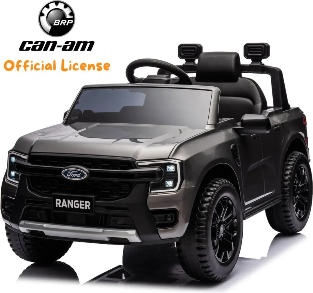 Vrooomy Ford Ranger Wildtrak 12V Kinderauto - Grijs - afbeelding 5 van 6