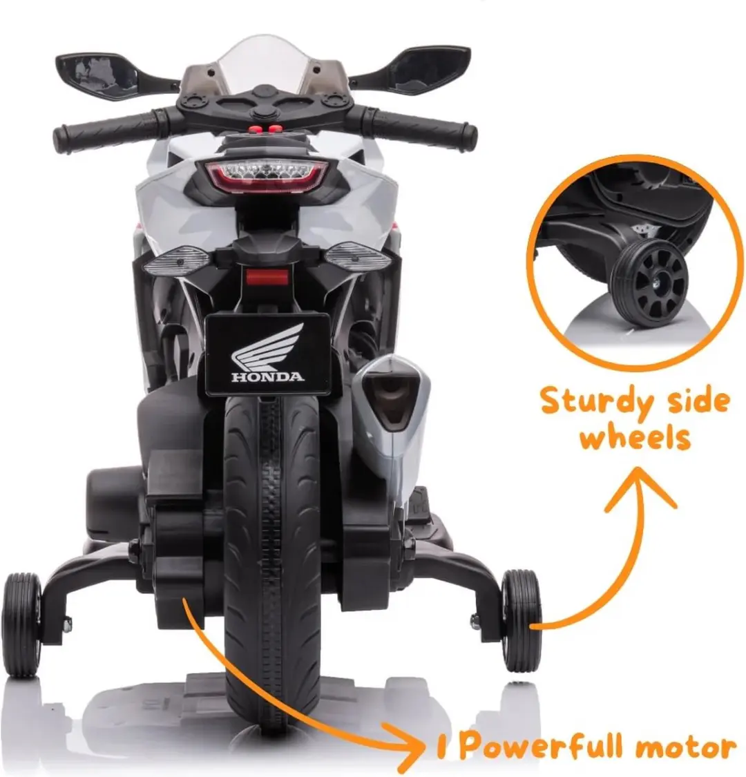 Vrooomy Honda CBR1000RR Elektrische Kindermotor 12V - Wit - afbeelding 3 van 6