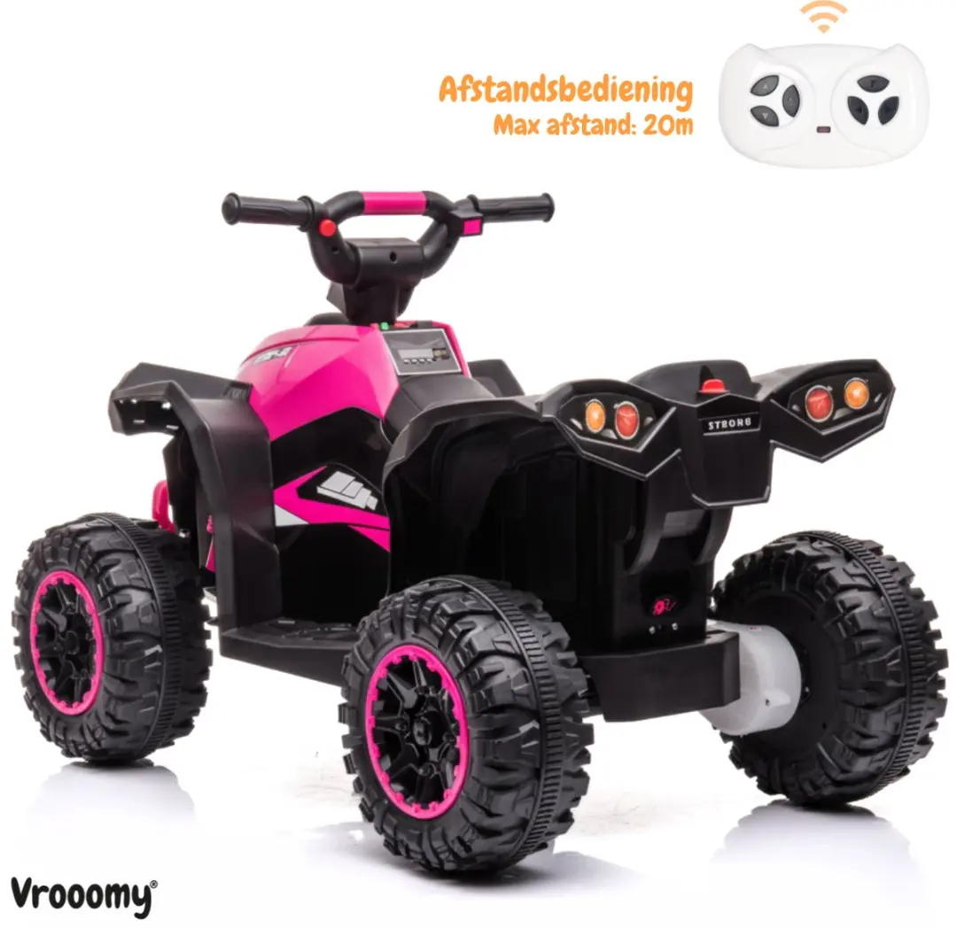 Vrooomy XC-Sport Elektrische Quad 12V 5100522 - Roze - afbeelding 2 van 6
