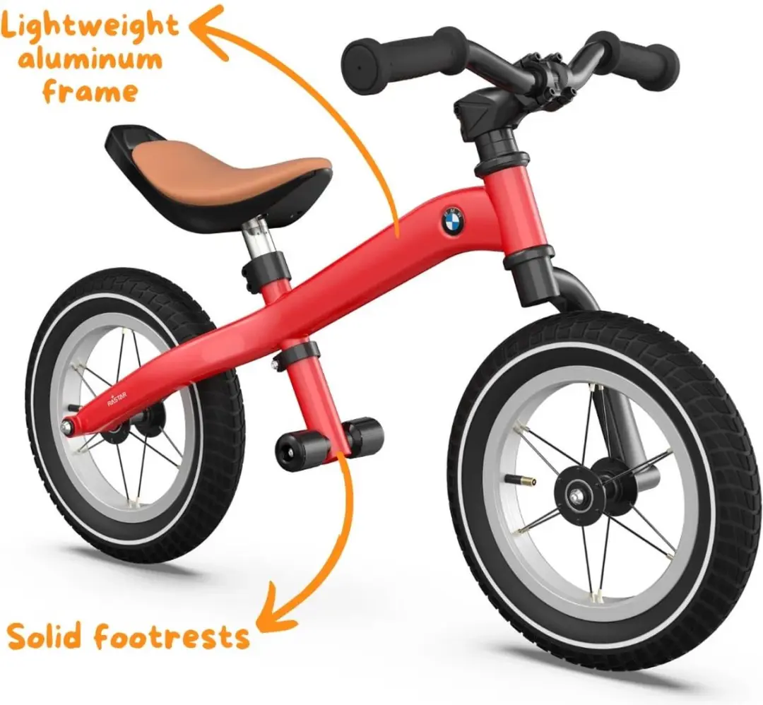 Vrooomy BMW Loopfiets 12 Rood - afbeelding 4 van 6