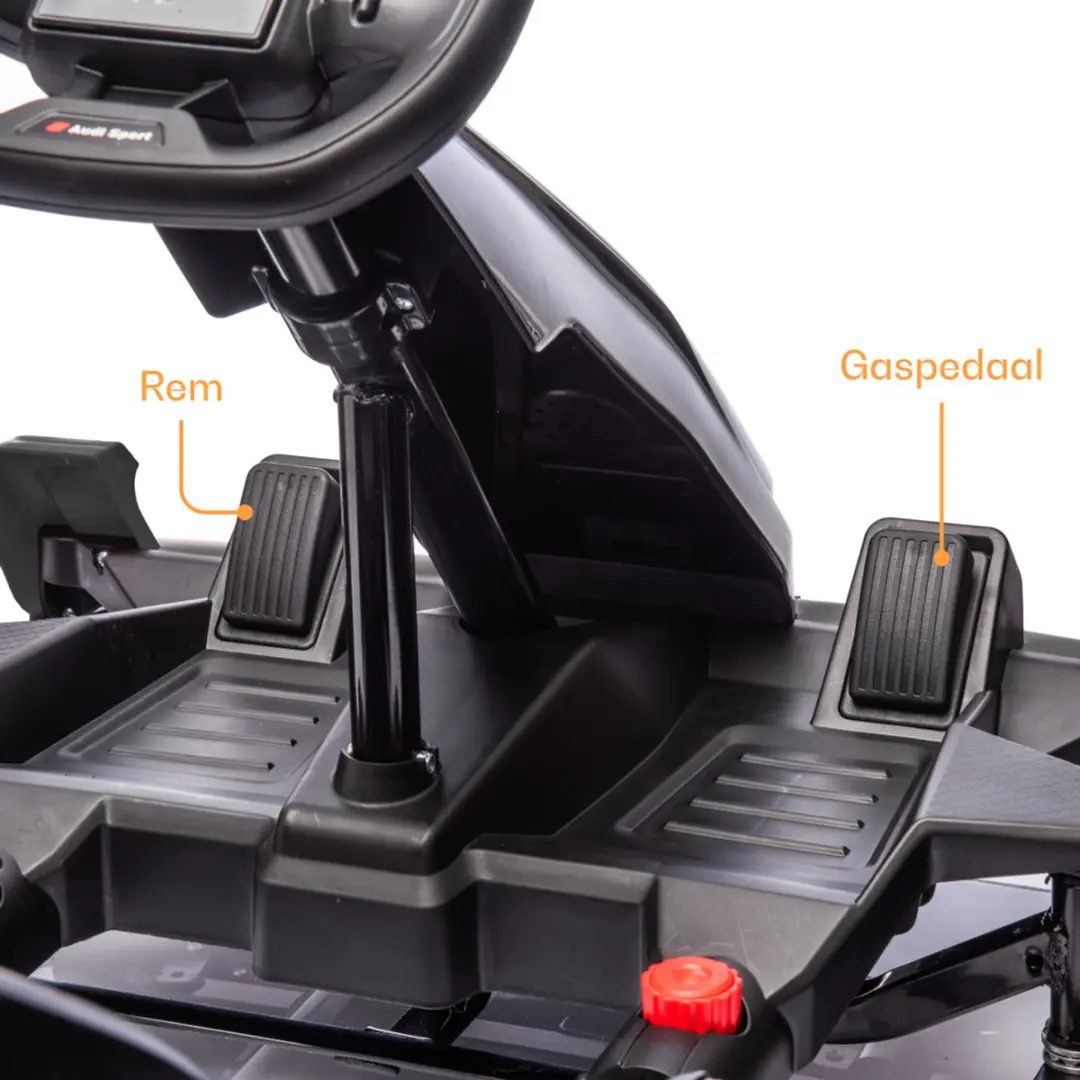 Vrooomy Audi Drift e-Gokart 24V - Zwart - afbeelding 6 van 6
