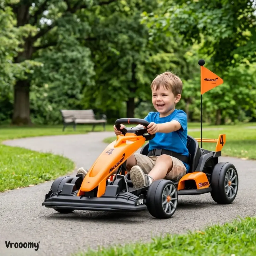 Vrooomy McLaren e-Gokart 24V - Oranje - afbeelding 4 van 6