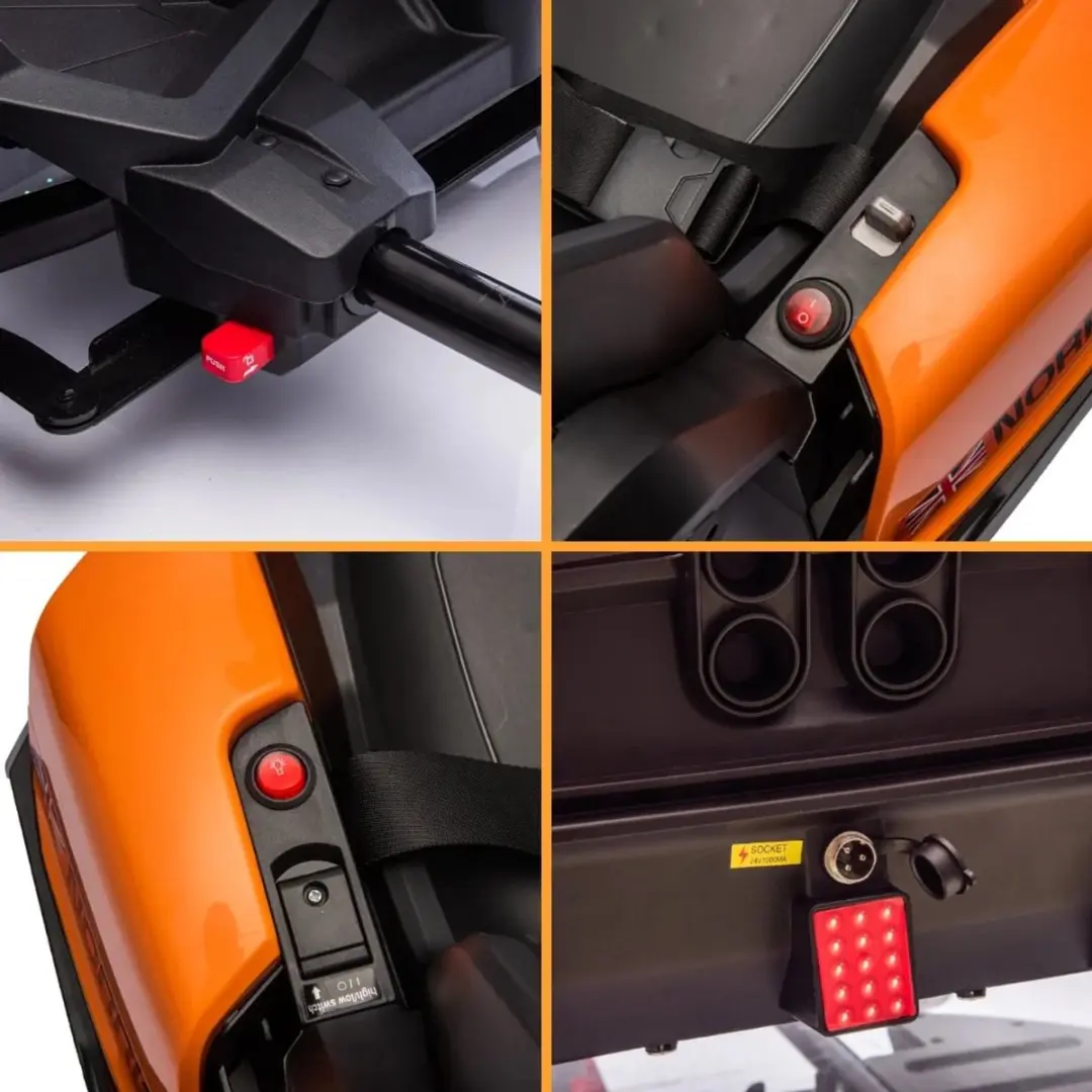 Vrooomy McLaren e-Gokart 24V - Oranje - afbeelding 5 van 6