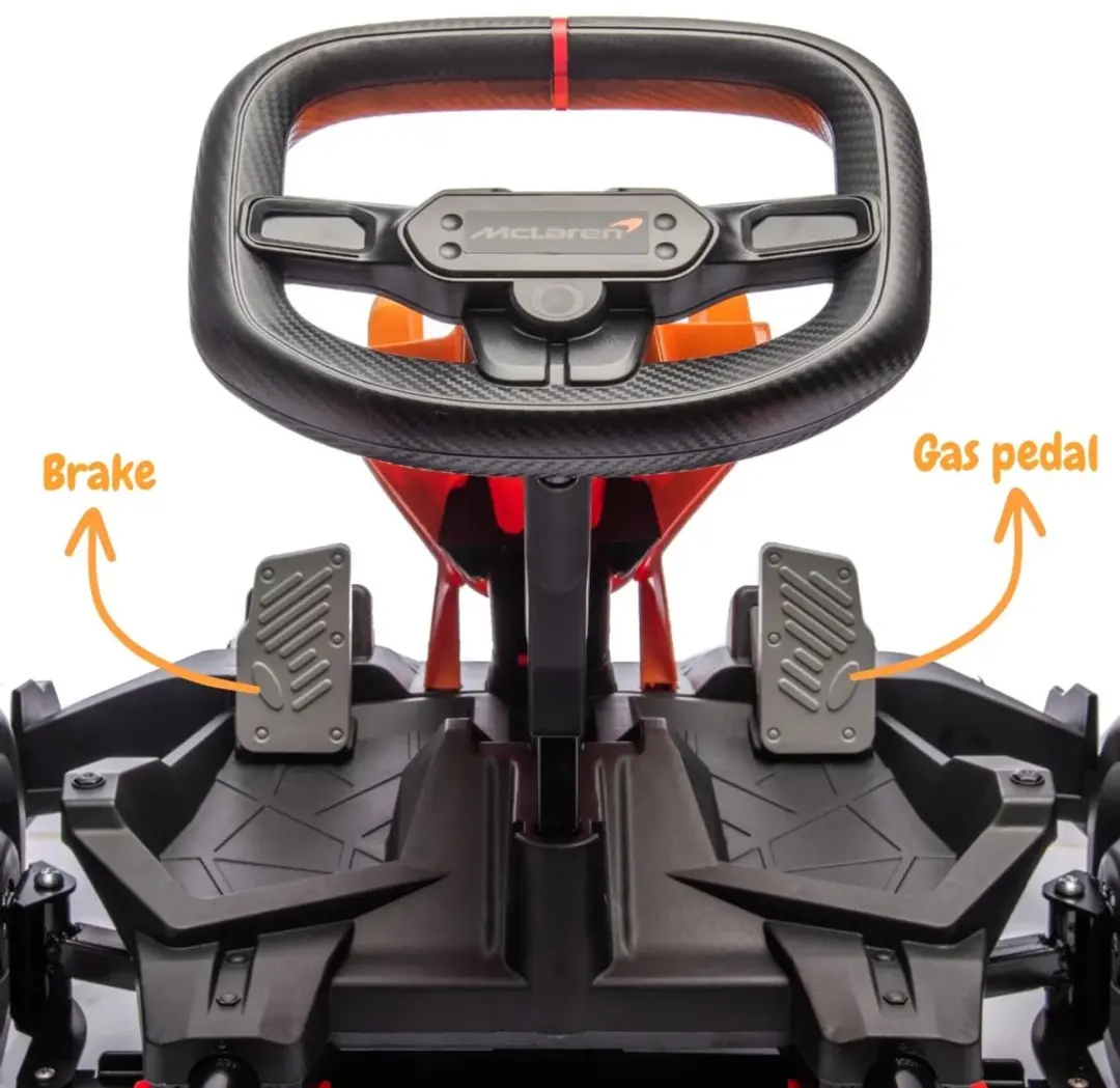 Vrooomy McLaren e-Gokart 24V - Oranje - afbeelding 2 van 6