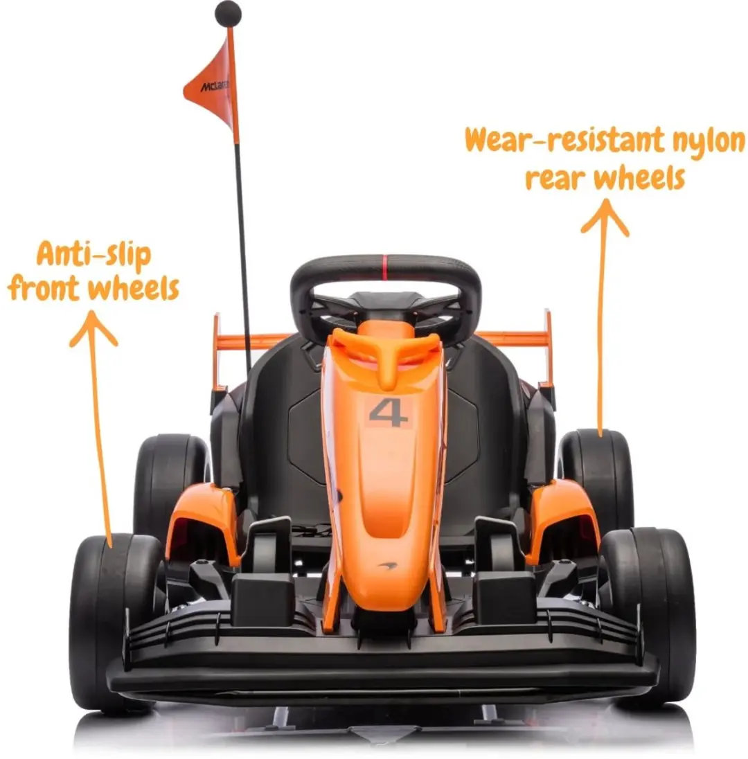 Vrooomy McLaren e-Gokart 24V - Oranje - afbeelding 3 van 6