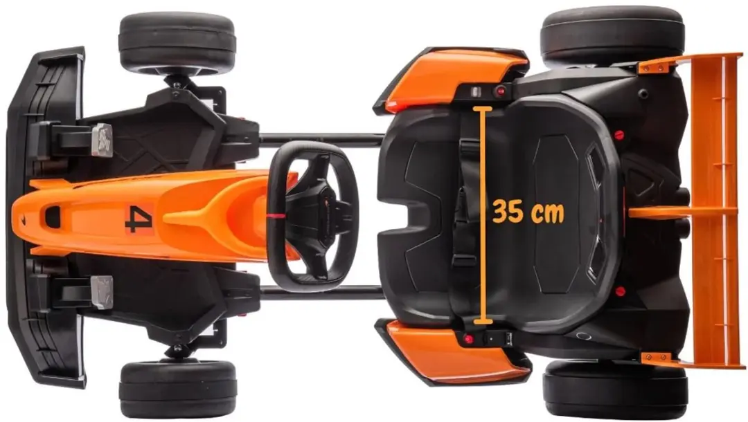 Vrooomy McLaren e-Gokart 24V - Oranje - afbeelding 6 van 6