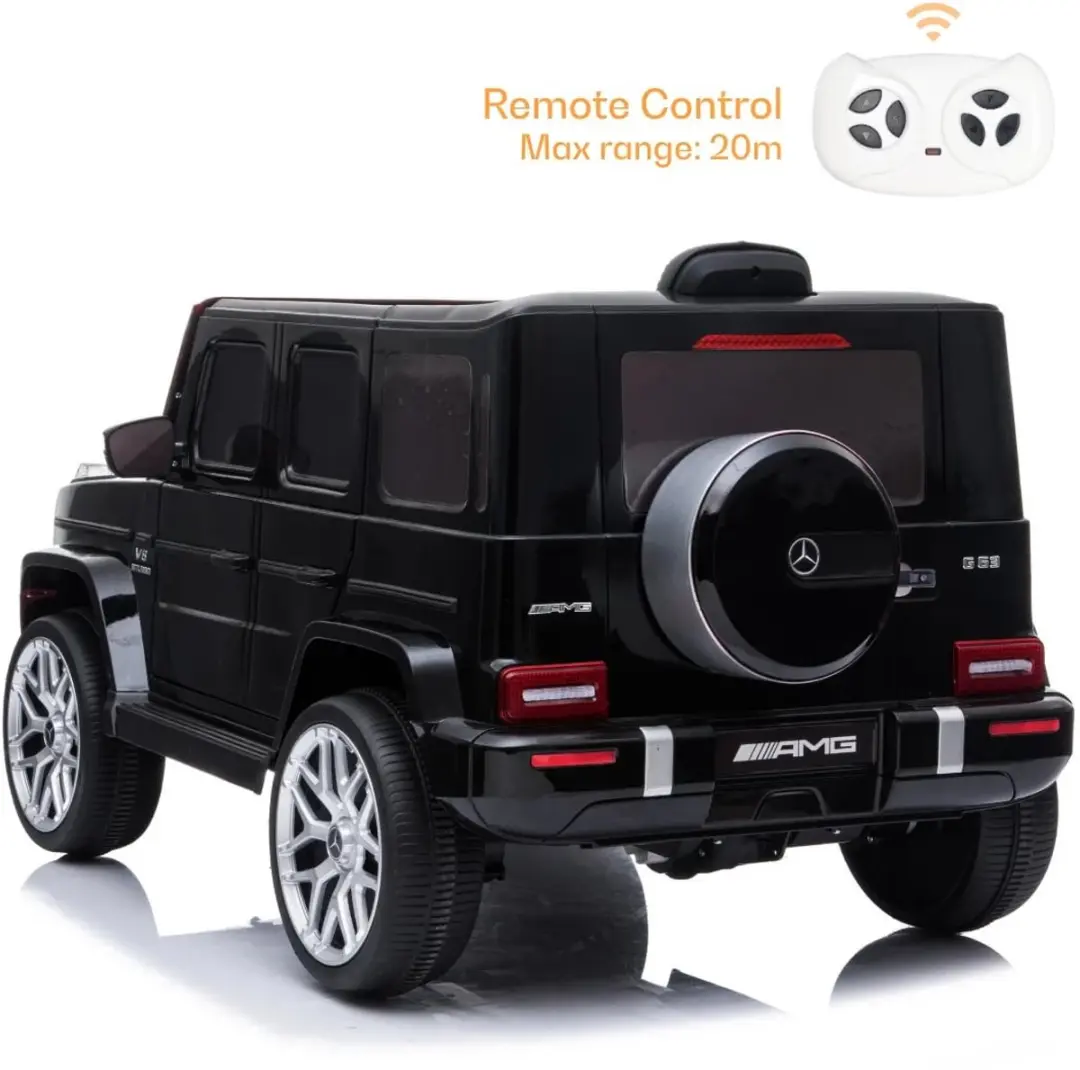 Vrooomy Mercedes-AMG G63 Elektrische Kinderauto 12V - Zwart - afbeelding 3 van 6
