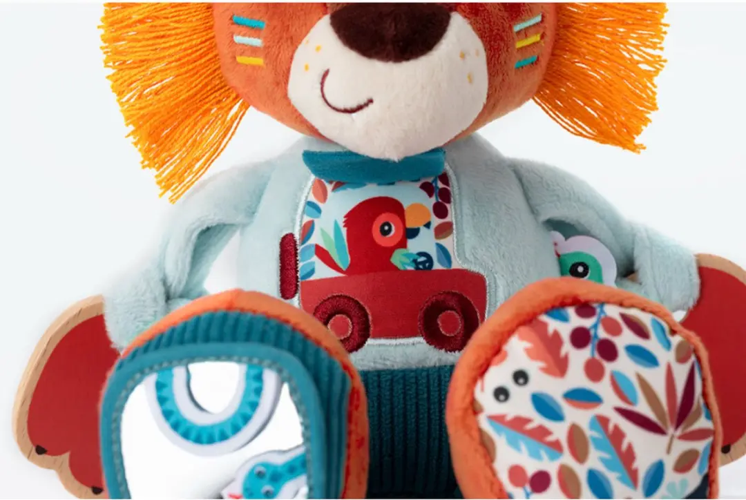 Lilliputiens Jack de Leeuw Multi-activiteiten Knuffel - MPN 83550 - afbeelding 2 van 5