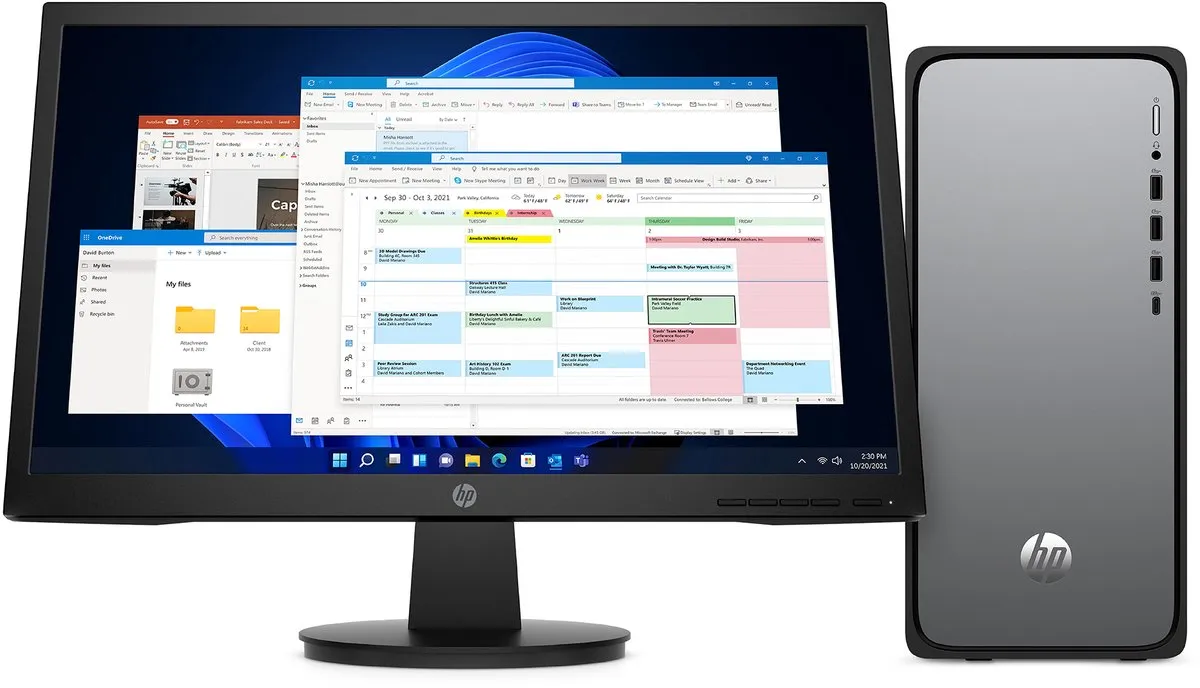 HP OmniDesk DT M02-0010nd Desktop PC - i3-1215U 8GB 512GB SSD - Zwart