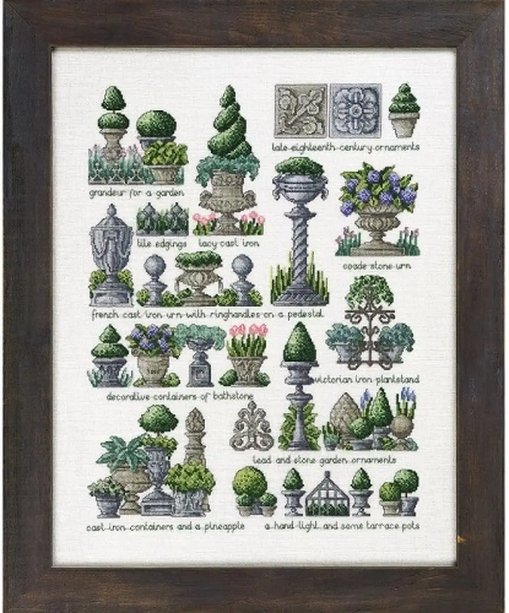 Borduurpakket Gardenornaments