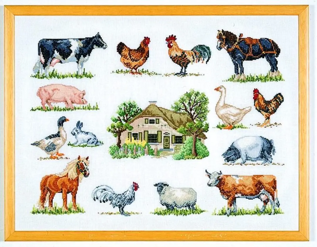 Permin borduurpakket boerderijdieren 70-6420