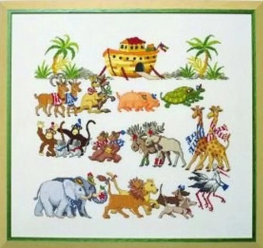 Borduurpakket Happy dream collection Noah's ark van Permin