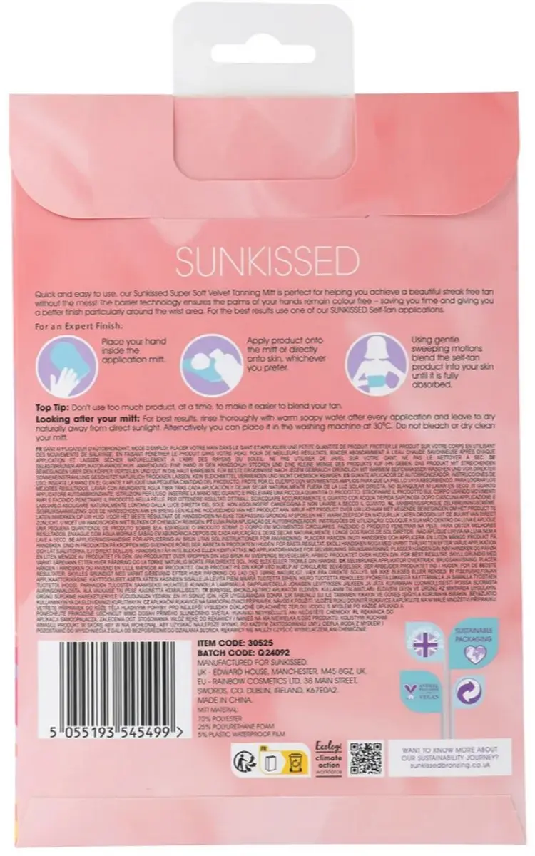 Sunkissed Single Sided Tanning Mitt