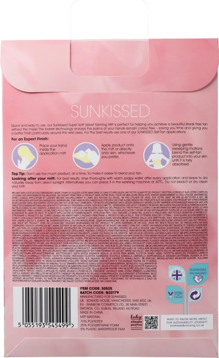 Sunkissed Single Sided Tanning Mitt