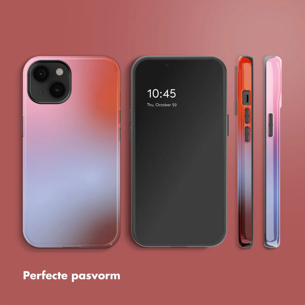Selencia Hoesje iPhone 14 Gradient Soft Blush - MagSafe