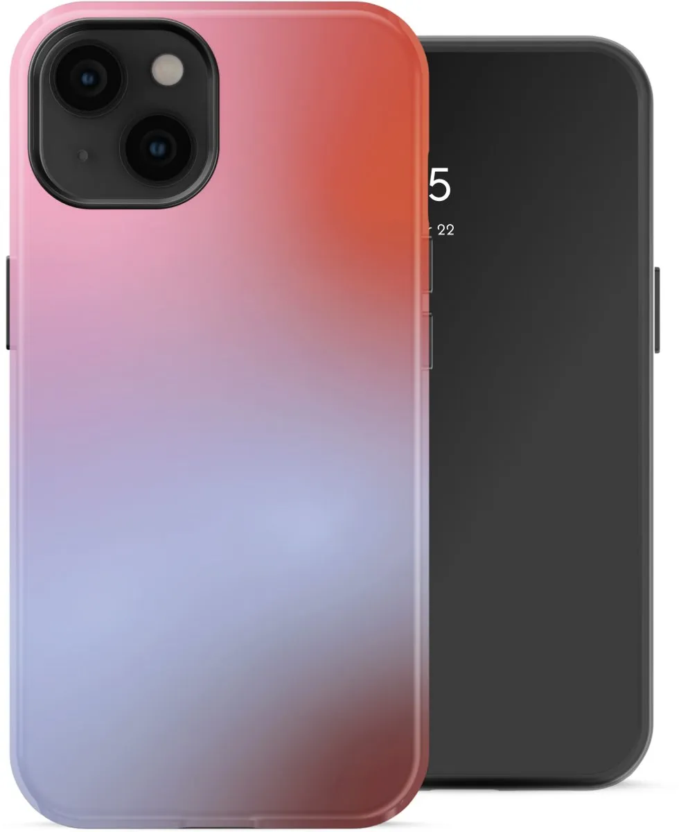 Selencia Hoesje iPhone 14 Gradient Soft Blush