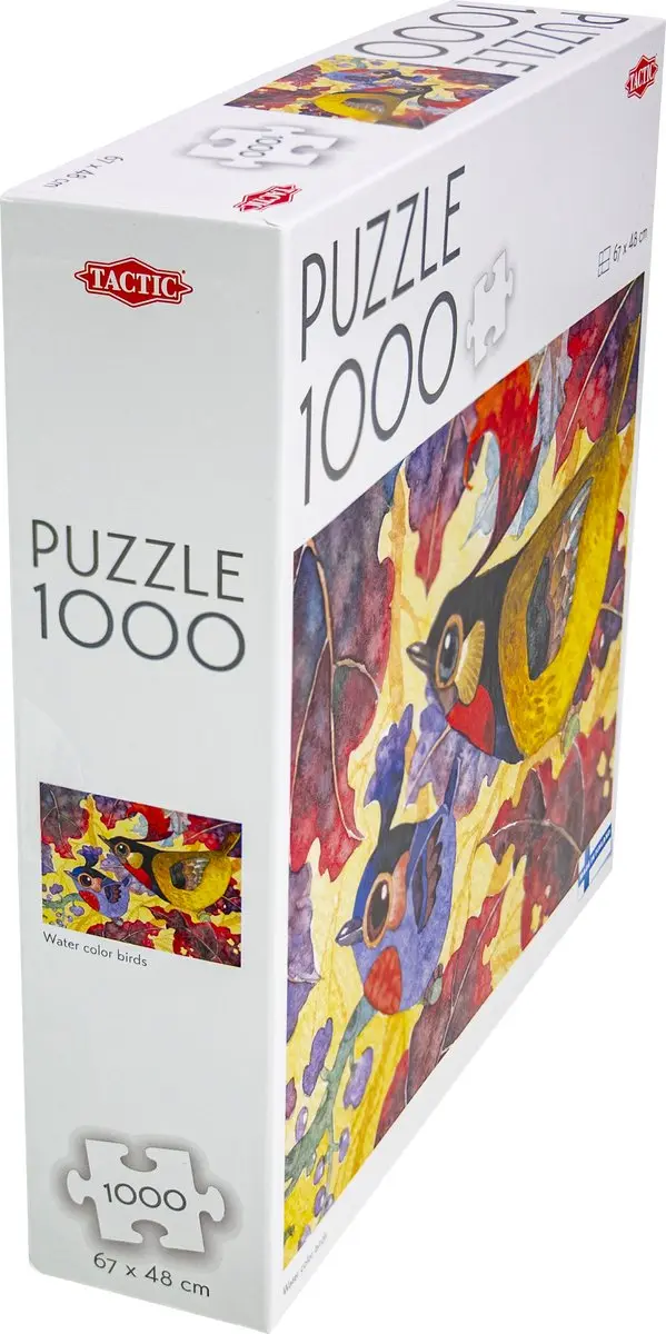 Tactic Water Color Birds Puzzel 1000 Stuks