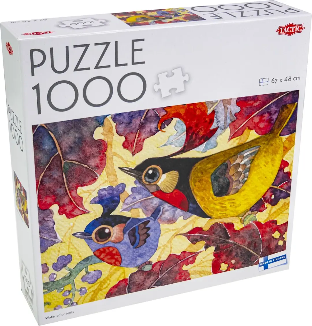 Tactic Water Color Birds Puzzel 1000 Stuks