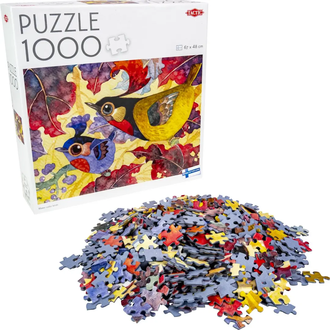 Tactic Water Color Birds Puzzel 1000 Stuks