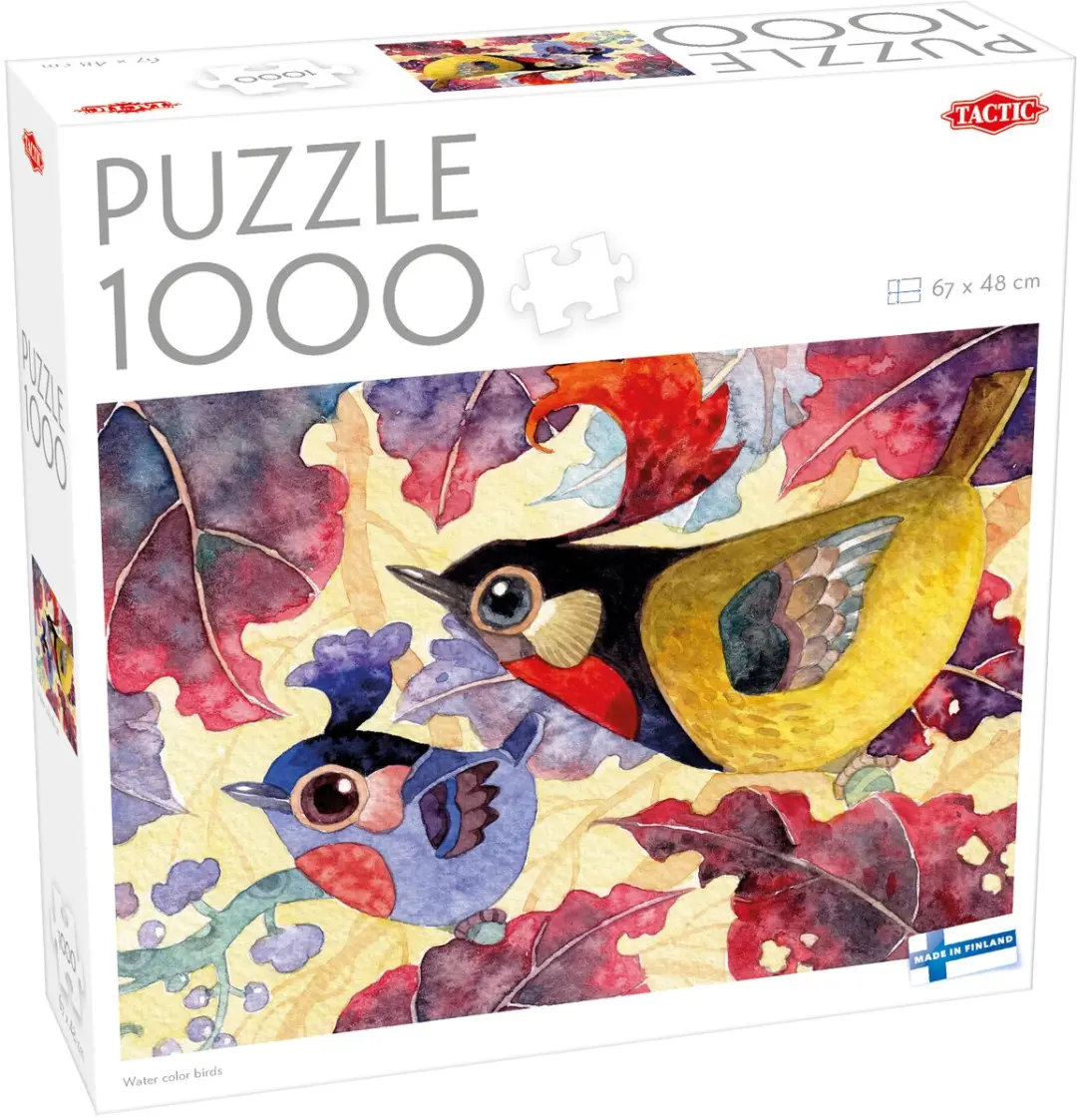 Tactic Water Color Birds Puzzel 1000 Stuks