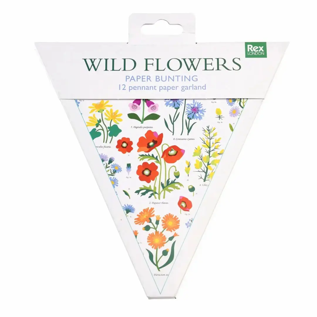 Rex London Papieren Slinger Wild Flowers - Wit