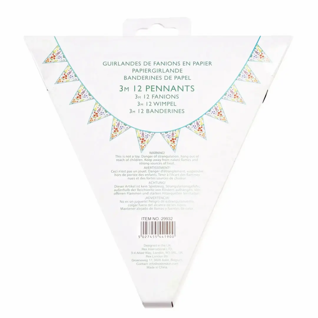Rex London Papieren Slinger Wild Flowers - Wit