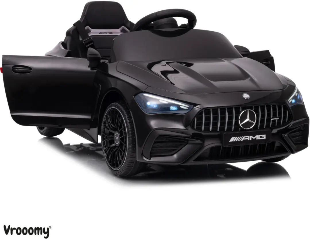 Vrooomy Mercedes-AMG CLE53 Coupé Elektrische Kinderauto 12V - Zwart - afbeelding 6 van 6