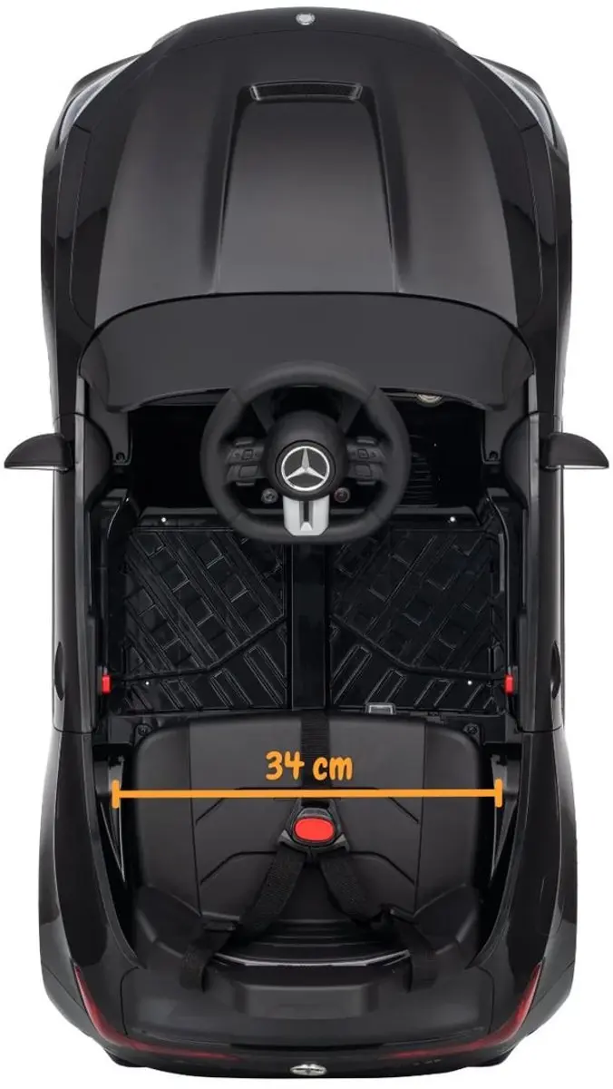 Vrooomy Mercedes-AMG CLE53 Coupé Elektrische Kinderauto 12V - Zwart - afbeelding 3 van 6