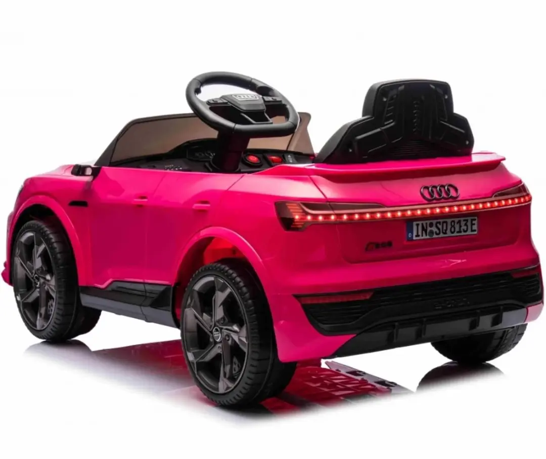 Vrooomy Audi SQ8 e-Tron Elektrische Kinderauto 12V - Roze - afbeelding 3 van 6